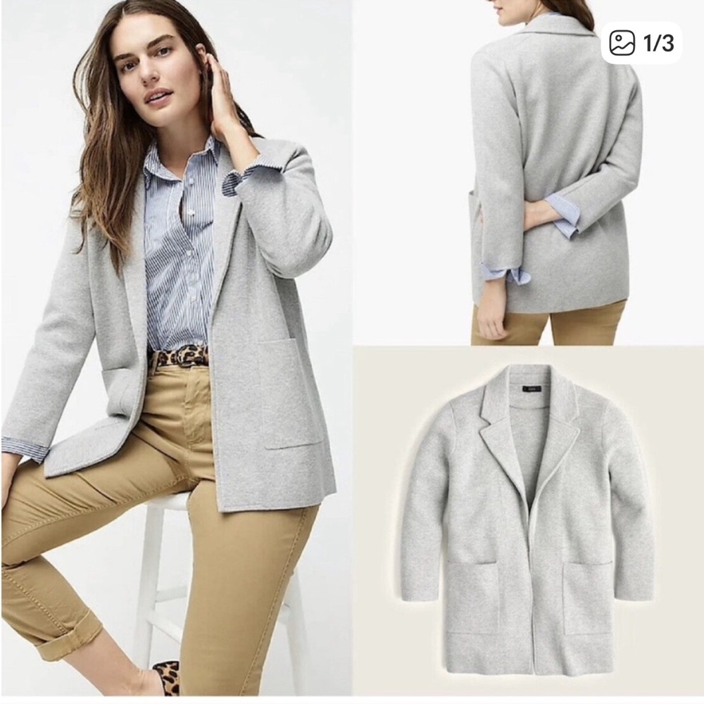 J. Crew Sophie blazer in light grey